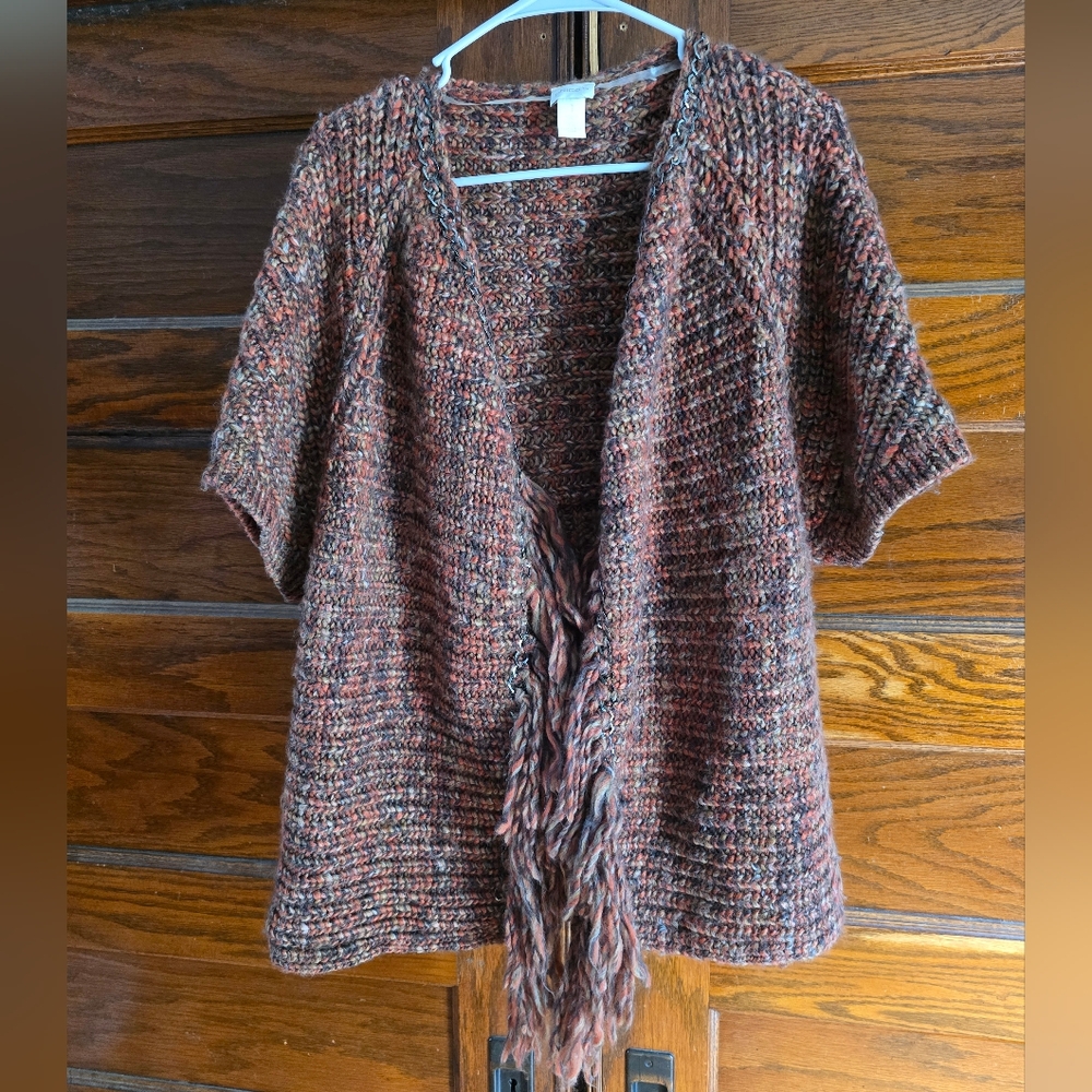 Chicos Fringe Sweater